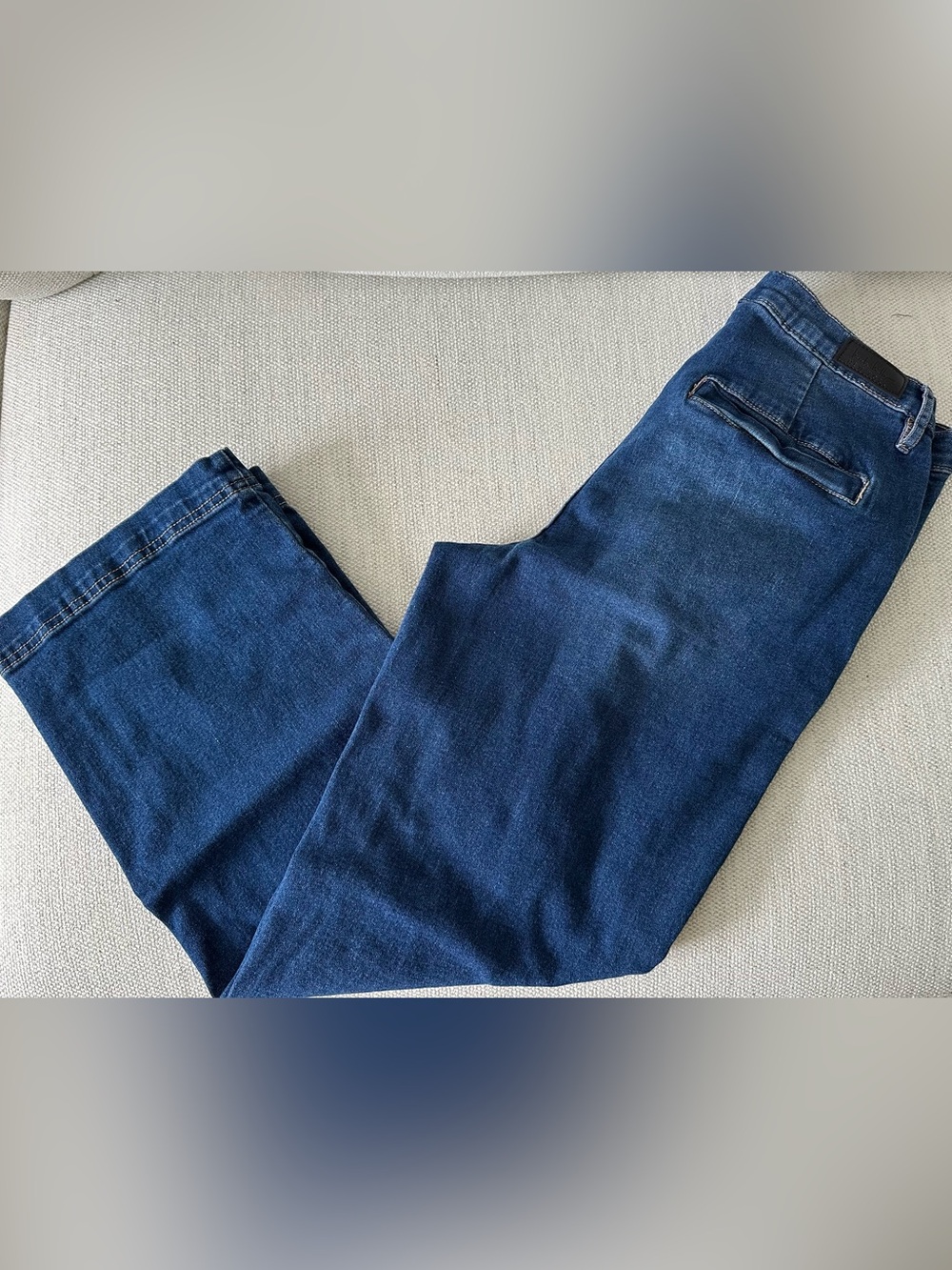 Classic Ankle-Length Women's Jeans in Dark Blue
